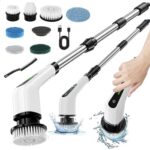 براش شستشو برقی شارژی 25 وات JY-6010 اورجینال | 9 سری کاربردی برای سینک، حمام، ماشین و سطوح مختلف