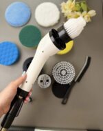 براش شستشو برقی شارژی 25 وات JY-6010 اورجینال | 9 سری کاربردی برای سینک، حمام، ماشین و سطوح مختلف - Image 8