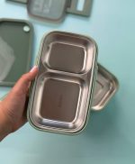 ظرف غذا لانچ باکس اورجینال دو طبقه 1400 میل بدون نشتی - Image 7