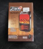 هیتر برقی پریزی Flame Heater 1000 وات طرح شومینه با ریموت کنترل - Image 7