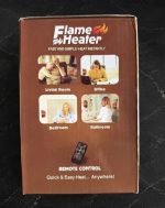 هیتر برقی پریزی Flame Heater 1000 وات طرح شومینه با ریموت کنترل - Image 8